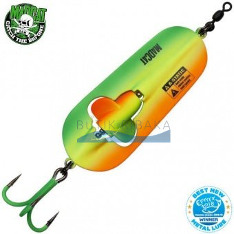 Блесны на сома MADCAT A-STATIC RATTLIN SPOON - 110гр (Fire Tiger)