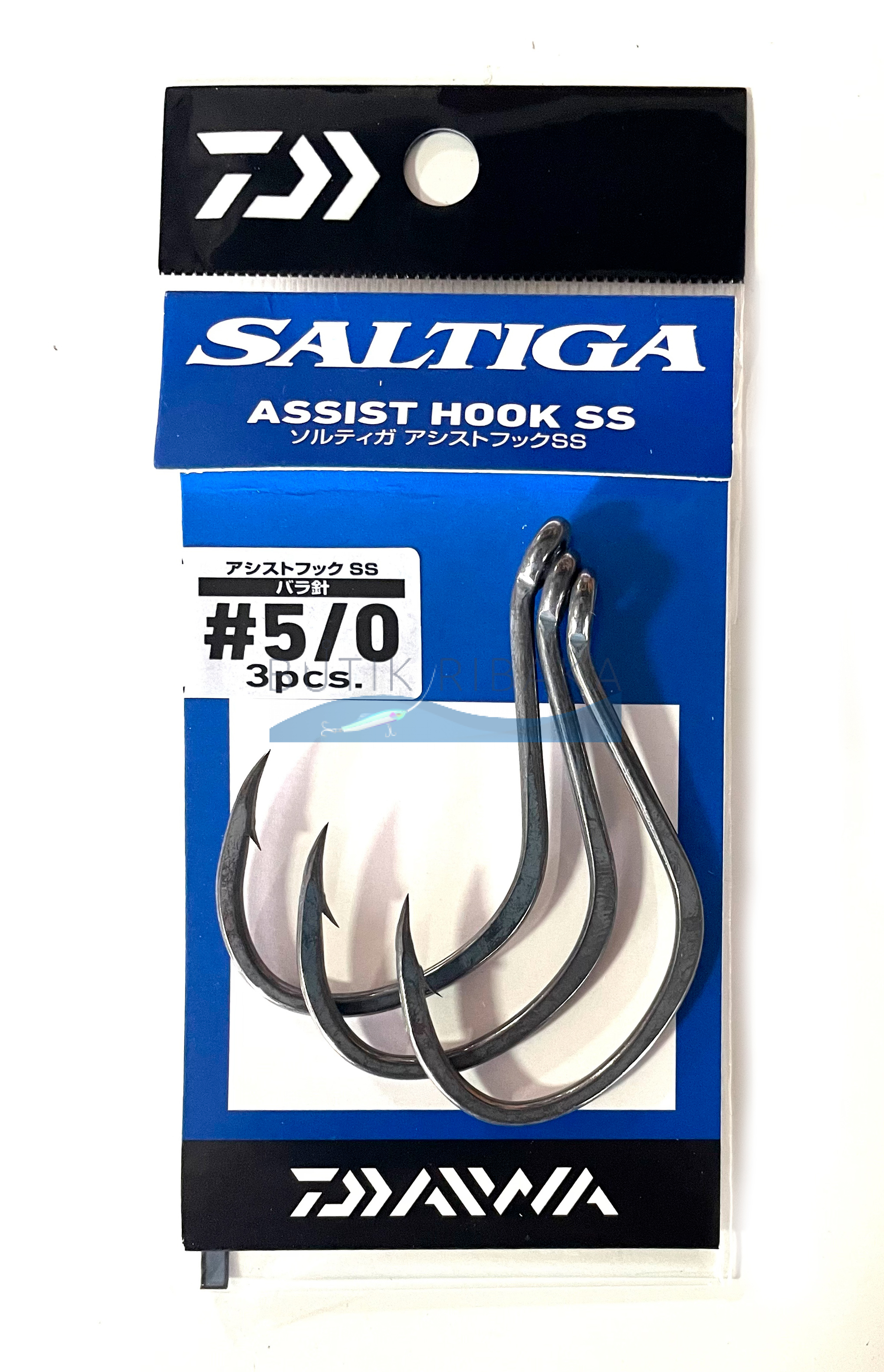 Крючки на сома Daiwa Saltiga Assist Hook 5/0 (3шт)