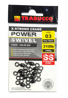Вертлюги Trabucco Power Swivel #03 140кг (10шт)